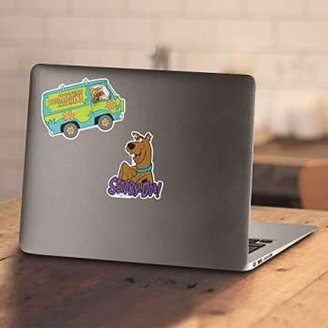 Popfunk Scooby-Doo Burst Cartoon T-Shirt & Stickers - (Small)