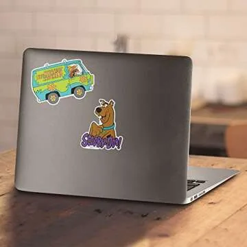 Popfunk Scooby-Doo Burst Cartoon T-Shirt & Stickers - (Small)