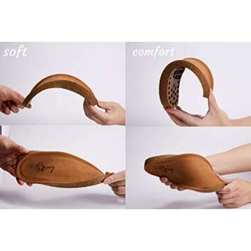 Womens T-Strap Flat Sandals Flip Flops Wide Woven Cute Comfort Buckle Casual Summer Shoes