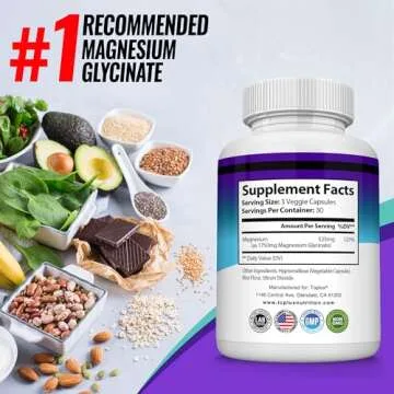 Magnesium Glycinate 525mg High Absorption Supplement