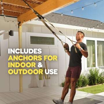 TRX Tactical Gym Suspension Trainer, Home Gym Kit, Fitness Training Designed for Military Veterans, Home Gym System with Exercise Straps