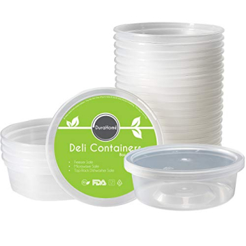 DuraHome 8 oz Deli Containers - 40 Heavy-Duty Pack