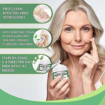 Hemp Emu Extra Strength Hemp Cream for Pain Relief