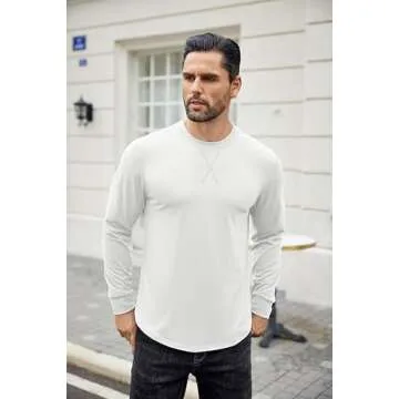 COOFANDY Long Sleeve Gym Shirts for Men Stylish Athletic Wear