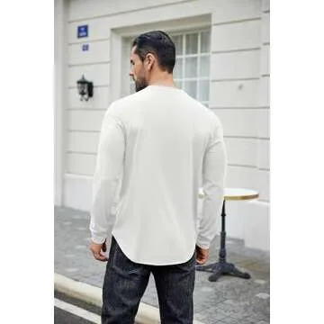 COOFANDY Long Sleeve Gym Shirts for Men Stylish Athletic Wear