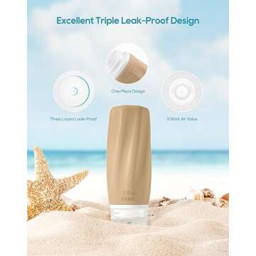 Morfone Travel Bottles Set for Toiletries - TSA Approved Containers