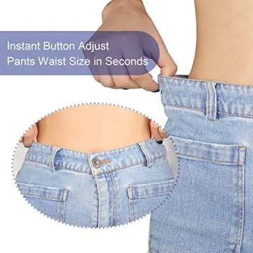 Jean Buttons Pins - Adjustable No Sew Button Tighteners