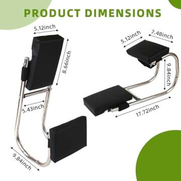 Unmake Ergonomic Knee Seat, Kneeler Seat for Gardening Farm Work - Optimal Knee Protection, Ankle Su...