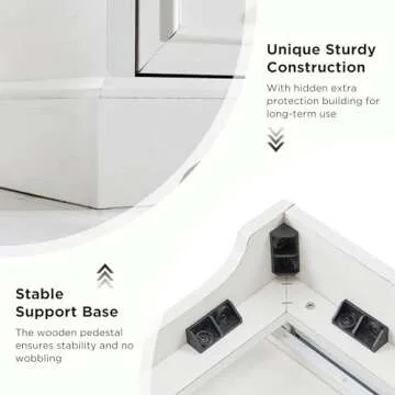 ACCOHOHO Farmhouse 6 Drawer Dresser for Bedroom, 52 Inch Wide Modern Dresser TV Stand with Large Drawers & Bar Handles, Rustic Wood Chest of Drawers for Bedroom, Living Room, Hallway, Off White