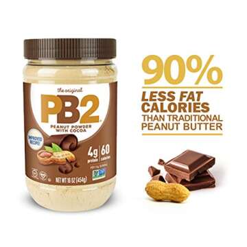 PB2 Powdered Peanut Butter with Cocoa Bundle, 16 oz (2 pack)