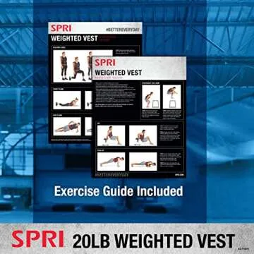 SPRI 20 lb Adjustable Weighted Vest for All Fitness Levels