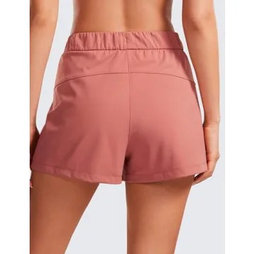 CRZ YOGA Stretch Shorts for Women Work Casual with Pockets