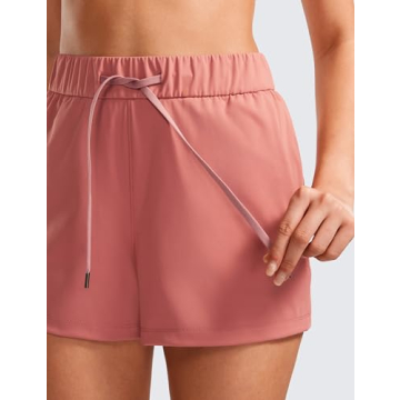 CRZ YOGA Stretch Shorts for Women Work Casual with Pockets
