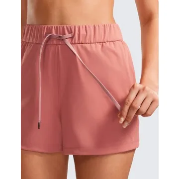 CRZ YOGA Stretch Shorts for Women Work Casual with Pockets