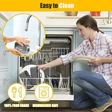 2Pcs Air Fryer Silicone Liners Rectangular for Ninja Foodi Dual DZ201 8QT/DZ090 6QT/Ninja DoubleStack SL201 8QT, MMH Reusable Airfryer Pot Baking Basket | Non-stick | Easy Cleaning | Food Safe | Gray