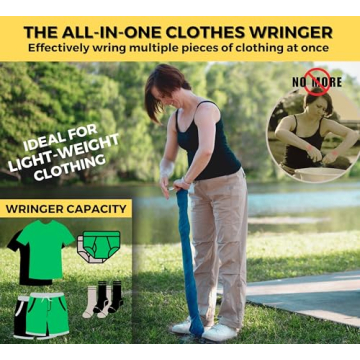 Dezitrek Ultra Light Clothes Wringer for Travel & Camping