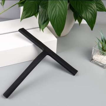 IMEEA Silicone Shower Squeegee for Streak-Free Glass Cleaning