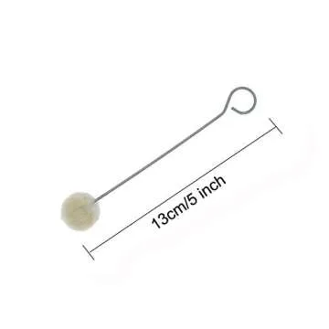 25 Pieces Wool Daubers Ball Brush Leather Dye Tool with Metal Handle Applicator for DIY Crafts Proje...