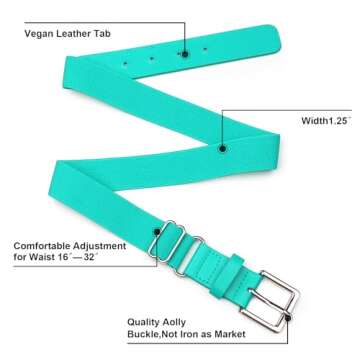 UnFader Youth Adult Baseball Socks and Belts Combo Set - Adjustable & Durable