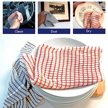 Soft & Durable Dish Cloths Made in America - 6 Pack