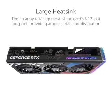 ASUS ROG Strix GeForce RTX 4070 Super OC Edition Gaming Graphics Card (PCIe 4.0, 12GB GDDR6X, DLSS 3, HDMI 2.1a, DisplayPort 1.4a, Massive Vented Backplate, Power Sensing, Aura Sync)