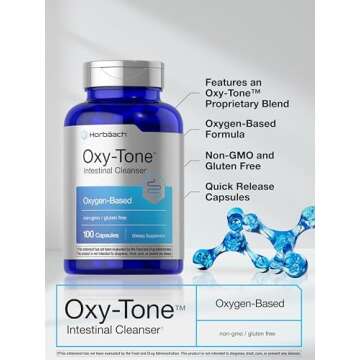 Horbäach Colon Cleanse | 100 Capsules | Non-GMO & Gluten Free Colon Cleanser Pills for Adults | with Ozonated Magnesium