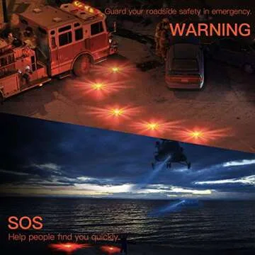 SlimK LED Road Flares - Bright Emergency Safety Discs