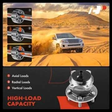 A-Premium Rear Wheel Bearing and Hub Assembly with ABS & 5-Lug Compatible with Ford Escape 2013-2019, C-Max 2013-2018, Lincoln MKC 2015-2019, FWD and Without Active Park Assist