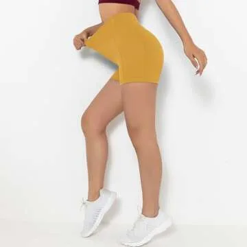 Darkterror Workout Shorts Women Spandex High Crossover Design