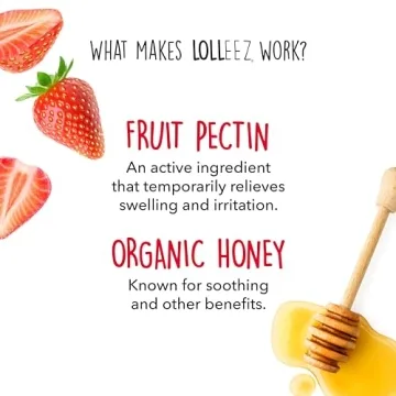 Natural Lolleez Organic Lollipops for Sore Throat Relief