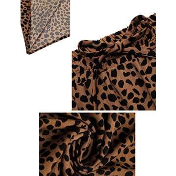 Bluetime Women Casual Elastic High Waist Maxi Skirts Lightweight Pleated Chiffon Flowy Boho Long Skirts (M, Floral15)