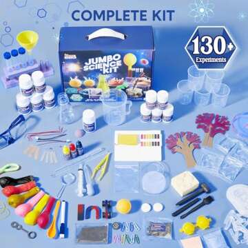 Klever Kits Jumbo Science Kits- 130+ Experiments Educational Toys, STEM Activities with Growing Crys...