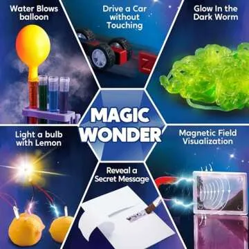 Klever Kits Jumbo Science Kits- 130+ Experiments Educational Toys, STEM Activities with Growing Crystal Tree, Fruit Circuits and Chemistry Set, Christmas Birthday Gifts for Kids