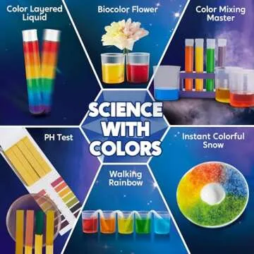 Klever Kits Jumbo Science Kits- 130+ Experiments Educational Toys, STEM Activities with Growing Crystal Tree, Fruit Circuits and Chemistry Set, Christmas Birthday Gifts for Kids