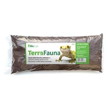 The Bio Dude Terra Fauna Bioactive Reptile Substrate 6 quarts for Terrarium and Vivarium Habitat. Gr...
