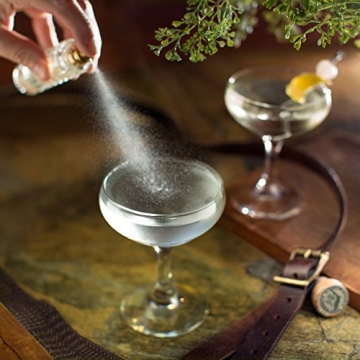 Elegant Piña Barware Glass Cocktail Atomizer in Gold