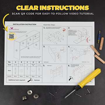 GlossyEnd Sturdy and Elegant Wood Dorm Desk Bookshelf Organizer, Office Desk Bookshelf Holder, Desktop Bookshelf Storage, Desk Book Organizer, Collage Dorm Desk, White
