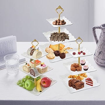 Elegant 3 Tiered Cake Stands for Parties and Events