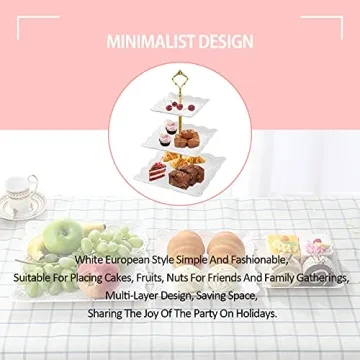 Elegant 3 Tiered Cake Stands for Parties and Events