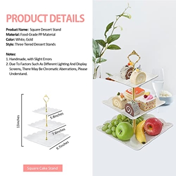 Elegant 3 Tiered Cake Stands for Parties and Events