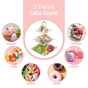 Elegant 3 Tiered Cake Stands for Parties and Events