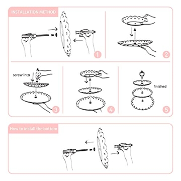 Elegant 3 Tiered Cake Stands for Parties and Events
