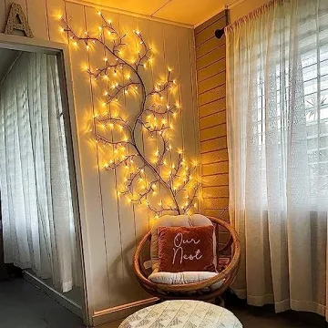 Enchanted Willow Vine Lights for Wall: 7.5FT led Twinkling Tree Branch Light for Room and Home Decor...