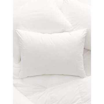 BOLL & BRANCH Down Alternative Pillow - Medium, Standard - Cooling Shell - Hypoallergenic Primaloft Luxury Down Alternative Fill - Superior Support