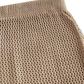 ZAFUL Women's Stylish Crochet Beach Cover Up Skirt