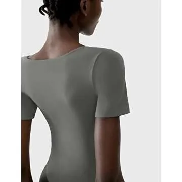 PUMIEY Women's V-Neck Bodysuit - Comfortable & Stylish