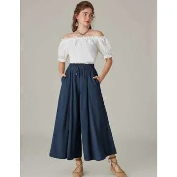 Scarlet Darkness Women’s Wide Leg Pants for Casual Elegance