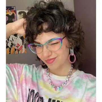 VOOGLAM Cat Eye Blue Light Blocking Glasses for Women - Stylish Anti-UV Eyewear for Comfort and Fash...