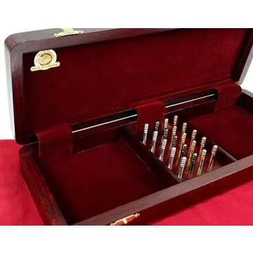 Elegant 14" Cribbage Board with Card Storage and Durability