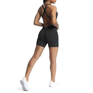 Aoxjox Stylish Workout Rompers for Women's Fitness Wear